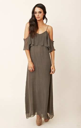 Blu Moon Summer Lovin Maxi with Ruffle Shoulder - Lyst