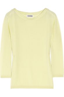 Jil Sander Silk and Cashmereblend Sweater - Lyst
