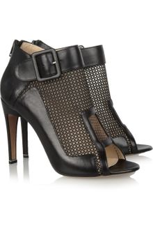 Nicholas Kirkwood Meshpaneled Leather Ankle Boots - Lyst