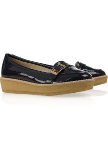 Stella McCartney Faux Patentleather Loafers - Lyst