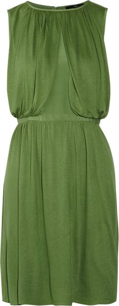 Tibi Guinevere Silk and Jersey Dress - Lyst