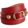 Balenciaga Arena Classic Double Tour Bracelet in Red (gold) - Lyst