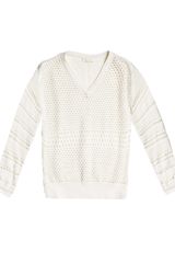 Chloé Novelty Patchwork Knit Sweater
