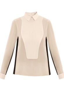 Rag & Bone Back Button Tux Blouse - Lyst