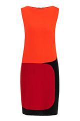 Roksanda Ilincic Bauman Tricolour Crepe Dress