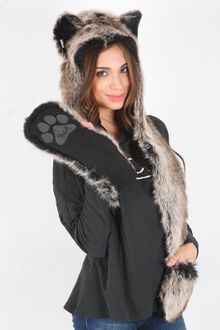 Spirit Hoods Grey Wolf Hood - Lyst