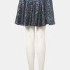 Topshop Sequin Skater Skirt in Blue - Lyst