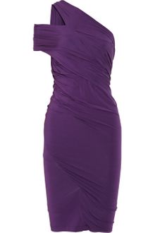 Donna Karan New York Draped Jersey Dress - Lyst