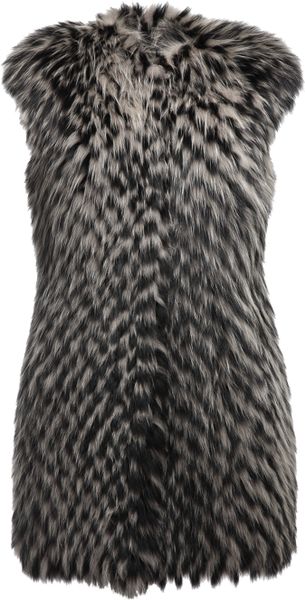 Gianfranco Ferré Fox Fur Gilet - Lyst