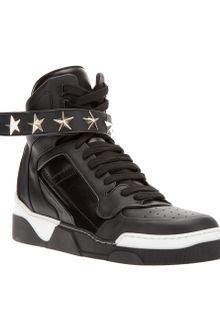 Givenchy Star Studded Hitop Sneaker - Lyst