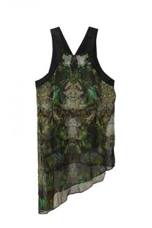 Helmut Lang Sheer Print Top - Lyst