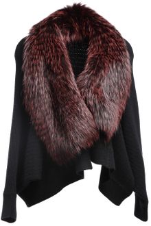Liska Fox Fur Detail Jacket - Lyst