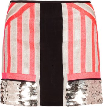 Sass And Bide All Good Things Embellished Silk Skirt - Lyst