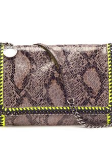 Stella McCartney Falabella Faux Python Shoulder Bag - Lyst