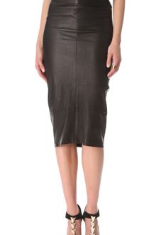 Zero + Maria Cornejo Leather Isis Skirt - Lyst
