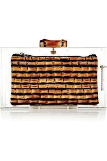 Charlotte Olympia Pandora Bamboo Perspex Clutch - Lyst