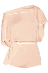 Chloé Draped Sateen Top