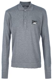 Dolce & Gabbana Long Sleeve Polo - Lyst