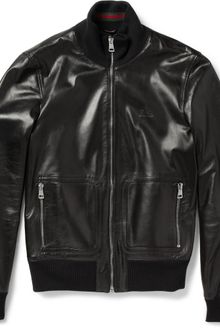Gucci Leather Jacket - Lyst