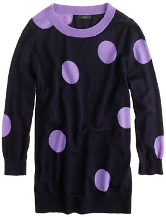 J.Crew Tippi Sweater in Polka Dot - Lyst