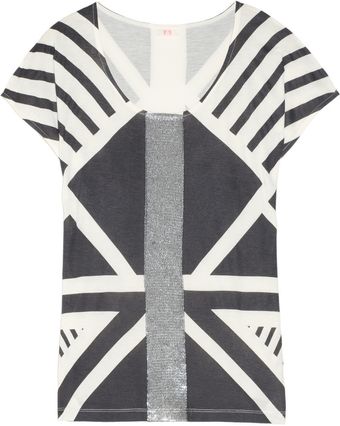 Sass And Bide The Next Spin Sequinembellished Bamboo and Silkblend Jersey Top - Lyst