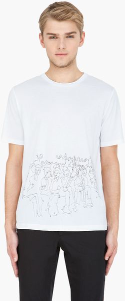 Lanvin White Front Row Tshirt - Lyst