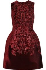 McQ by Alexander McQueen The Broderie Anglaise Velvet Bell Dress