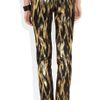 Michael Kors Samantha Metallic Ikat Jacquard Pants in Gold (black) - Lyst