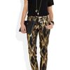 Michael Kors Samantha Metallic Ikat Jacquard Pants in Gold (black) - Lyst
