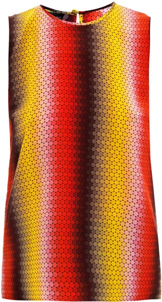 Jonathan Saunders Creighton Ombre Spot Print Top - Lyst