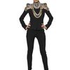 Alexander Mcqueen Jewelled Leaf Viscose Crepe Jacket in Black - Lyst