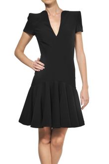 Alexander McQueen Leaf Viscose Crepe Dress - Lyst
