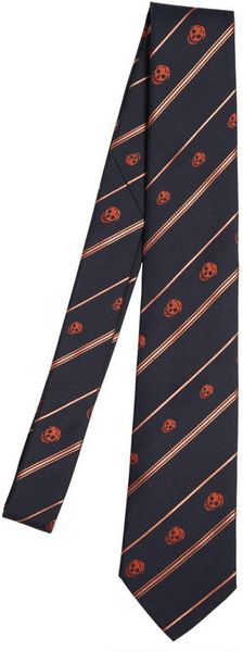 Alexander McQueen 5cm Regimental Skull Blended Tie - Lyst