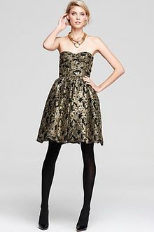 Alice + Olivia Dress Caryn Bustier Bodice Flare - Lyst