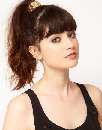 Asos Pyramid Stud Ponytailer - Lyst