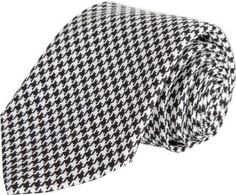Barneys New York Mini Houndstooth Check Tie - Lyst