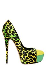 Casadei 140mm Leopard Print Satin Pumps