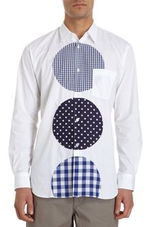 Comme Des Garçons Multipattern Patchwork Circle Shirt - Lyst