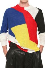 Damir Doma Multicolor Intarsia Cotton Knit Sweater