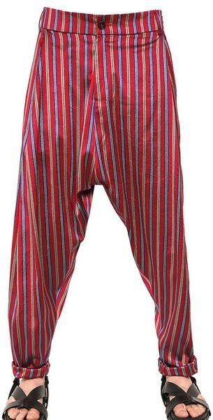 Damir Doma Chelsea Striped Silk Satin Trousers - Lyst