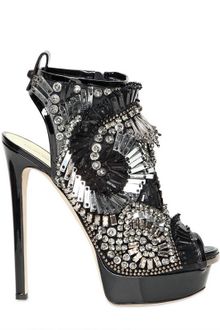 DSquared2 150mm Patent Leather Beaded Sandals - Lyst