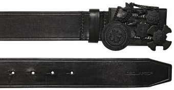 DSquared2 4cm Embossed Plaques Leather Belt - Lyst