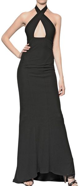 DSquared2 Viscose Jersey Long Halter Neck Dress - Lyst