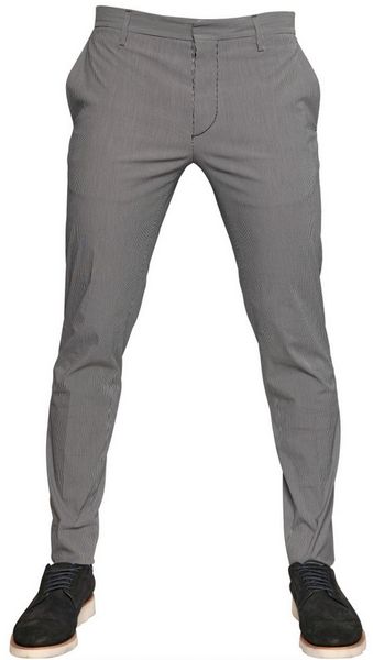 DSquared2 Multi Striped Twill Cotton Trousers - Lyst
