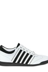 DSquared2 Suede Leather Stripe Sneakers