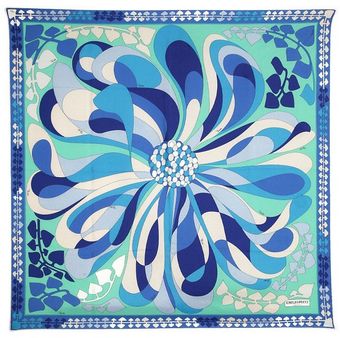 Emilio Pucci Printed Silk Foulard - Lyst