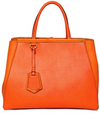 Fendi Medium Structured Leather Bag - Lyst