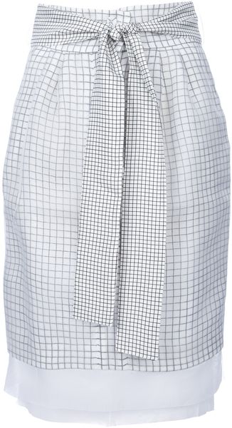 Fendi Belted Check Shirt - Lyst