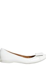 Ferragamo Sun Patent Leather Ballerina Flats