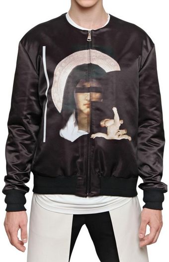 Givenchy Printed Nylon Bomber Jacket - Lyst